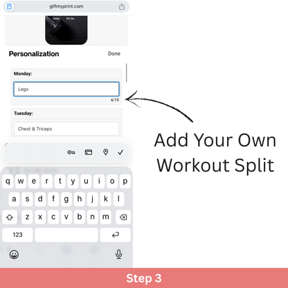 Custom Workout Plan iPhone Case – Stay Consistent, Stay Accountable