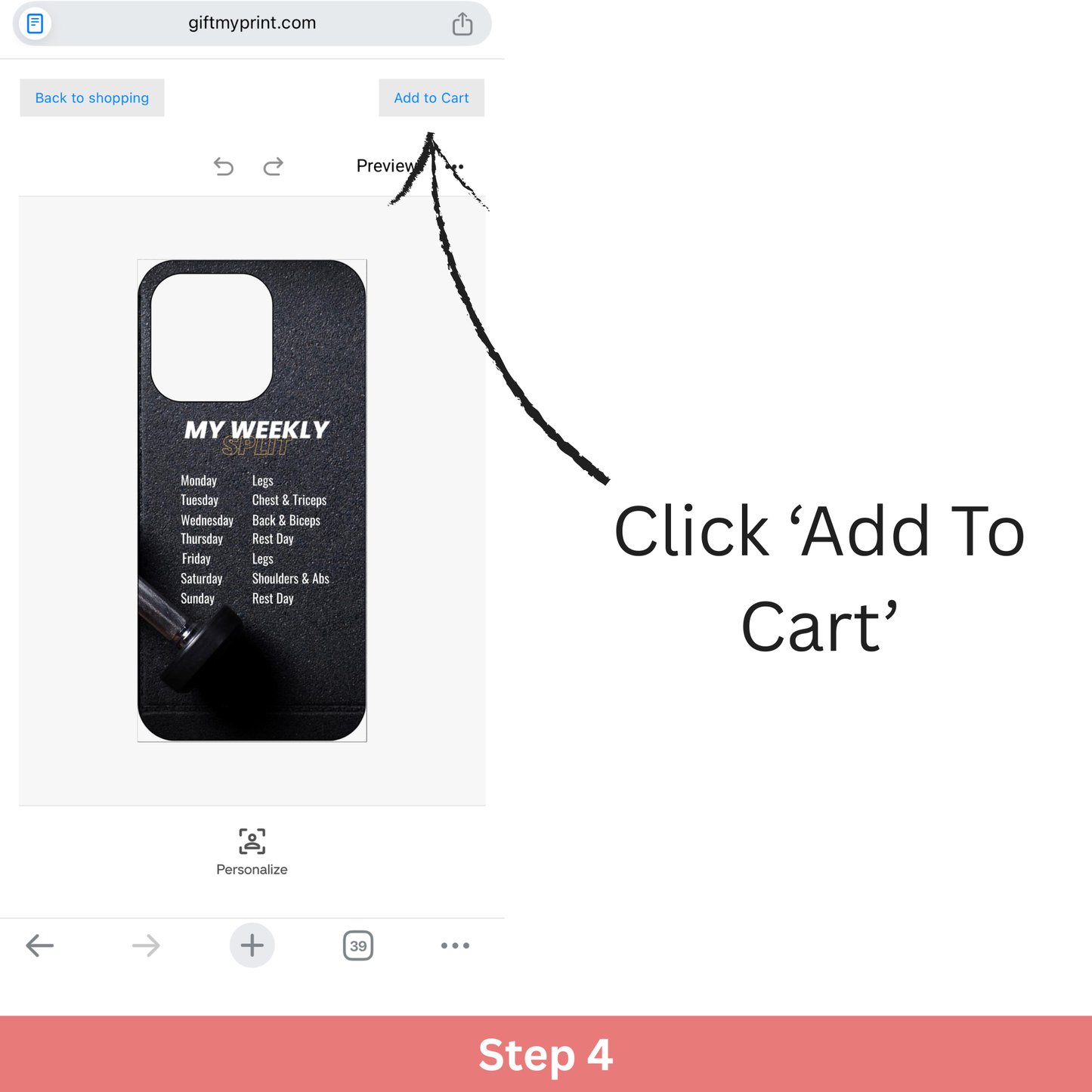 Custom Workout Plan iPhone Case – Stay Consistent, Stay Accountable